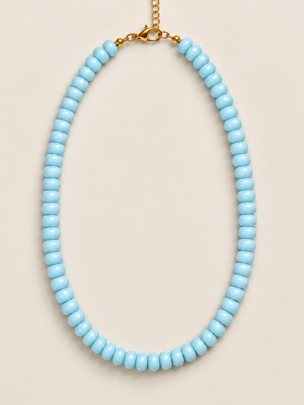 New! Light Blue Beaded Dopamine Necklace NWOT 5043